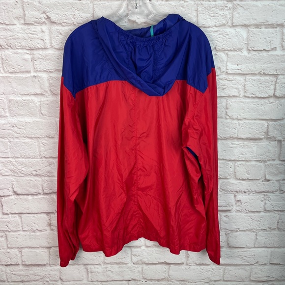 Columbia Color Block Red Blue Windbreaker Size XL - Picture 2 of 5